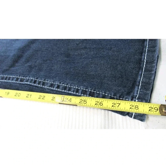 Maurices Jeans Women 24 Short Blue Medium Wash Straight Bootcut Stretch Denim - Picture 6 of 6